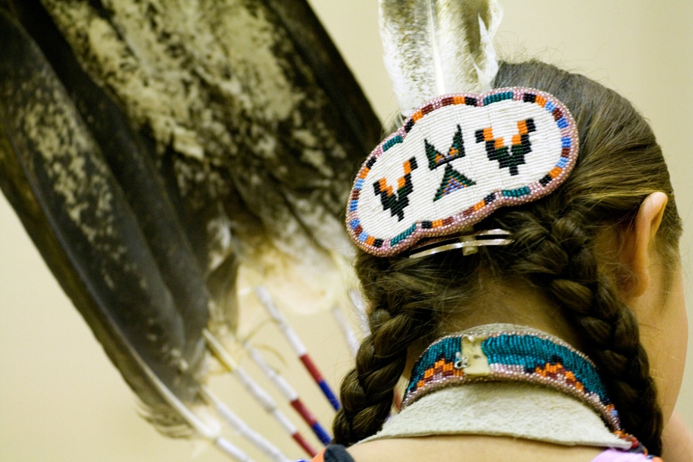 Feathers, braids, and beads by Nic McPhee, flickr